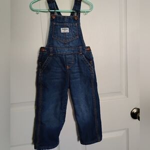 Kid's Blue Denim Insulated Overalls